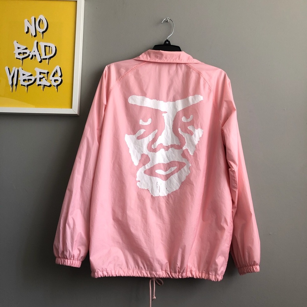 OBEY Windbreaker (Pink) - Picture 1 of 3